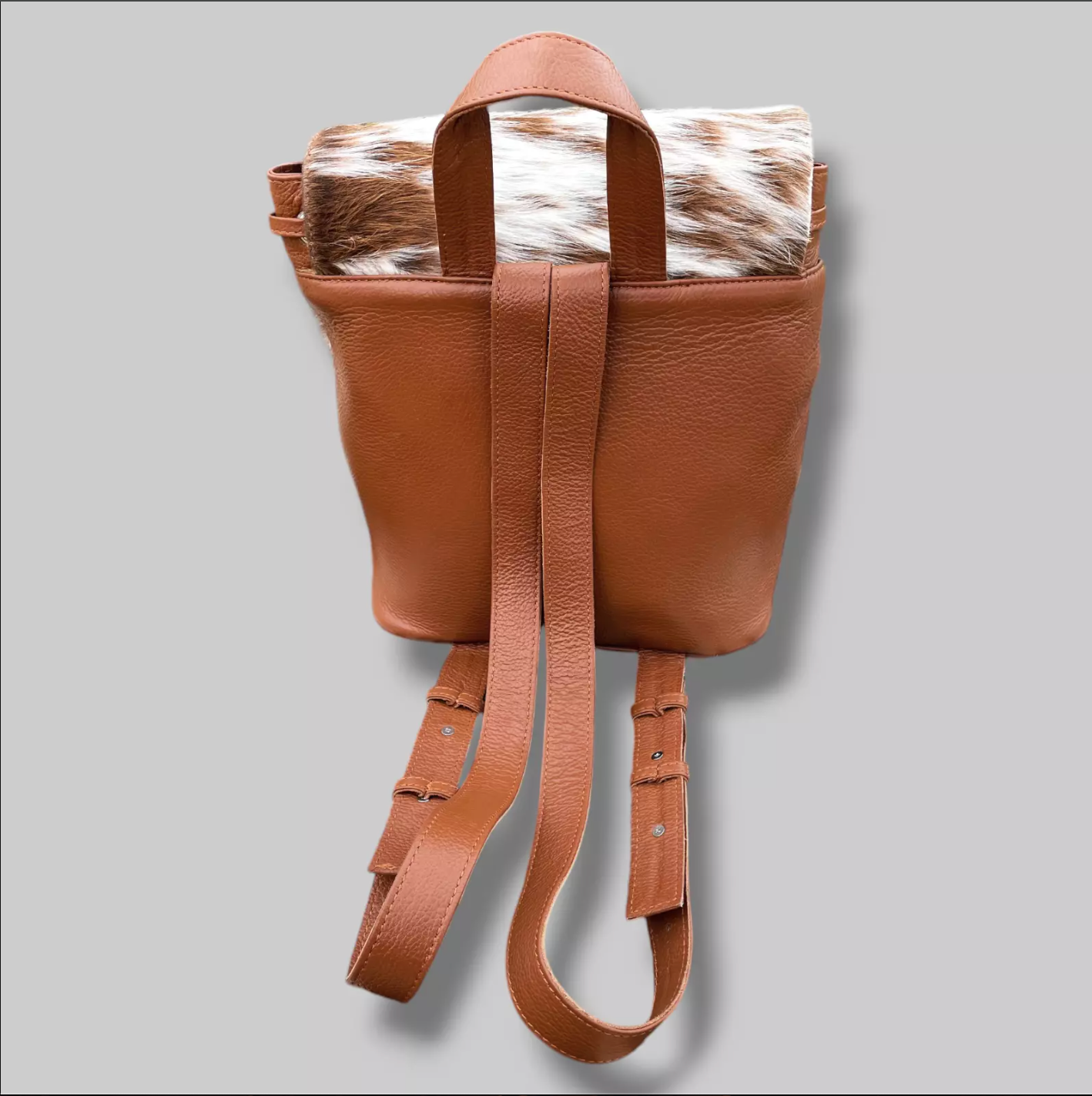 Genuine Real Hair On Cowhide Backpack