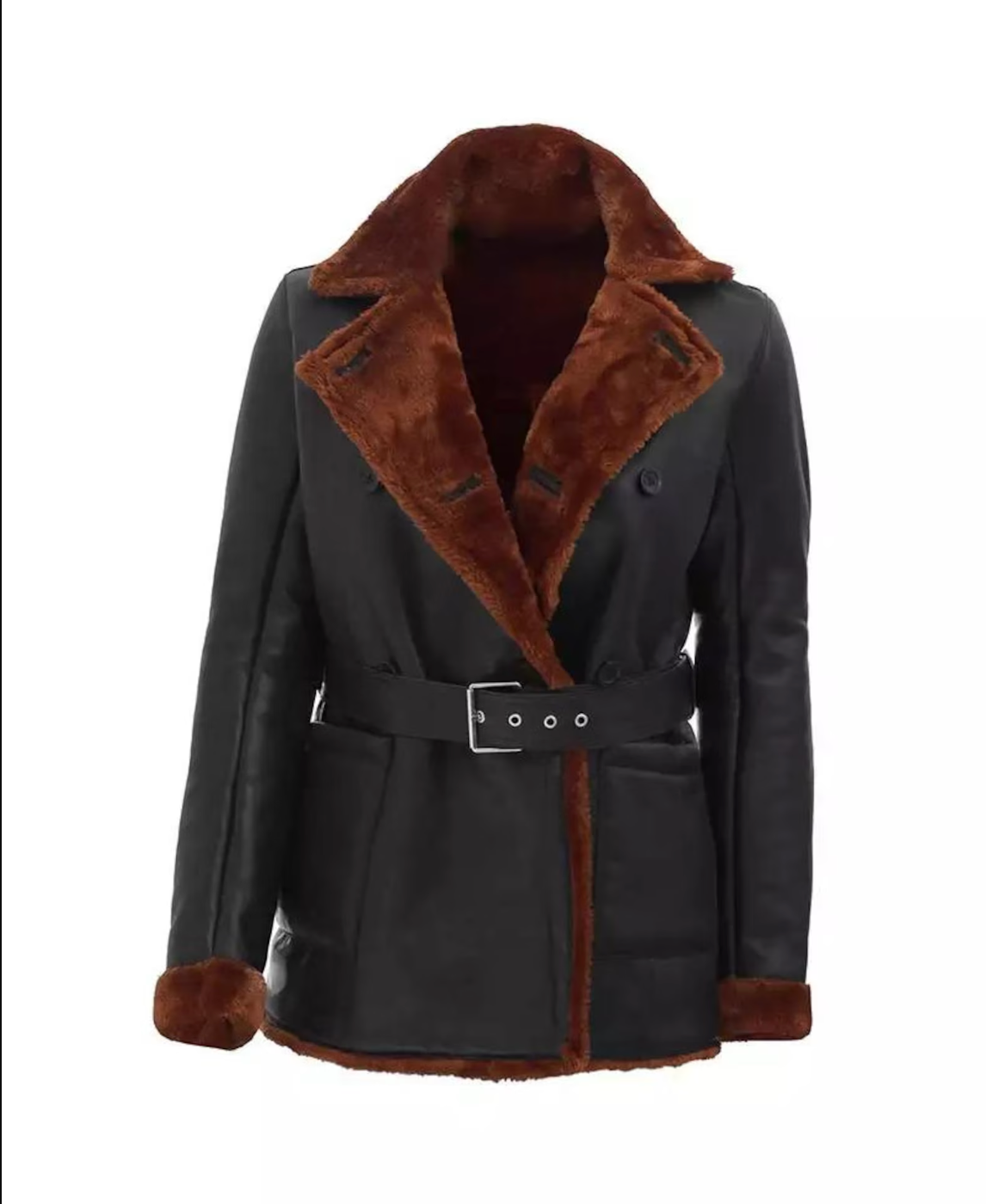womens fur lined real leather jacket