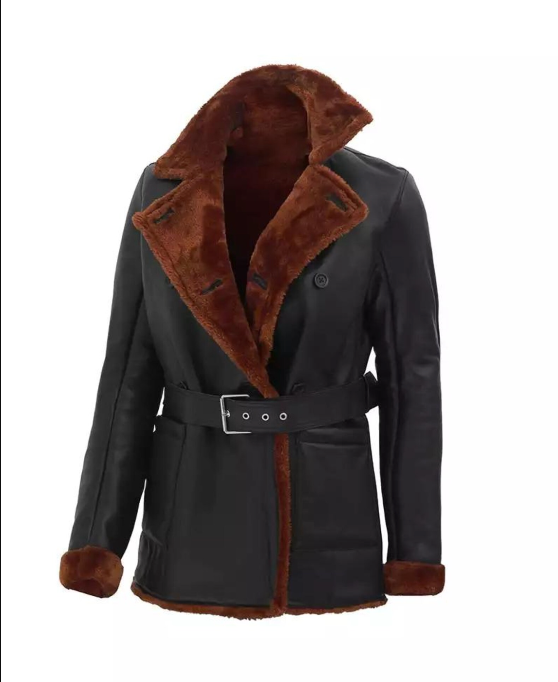 womens fur lined real leather jacket