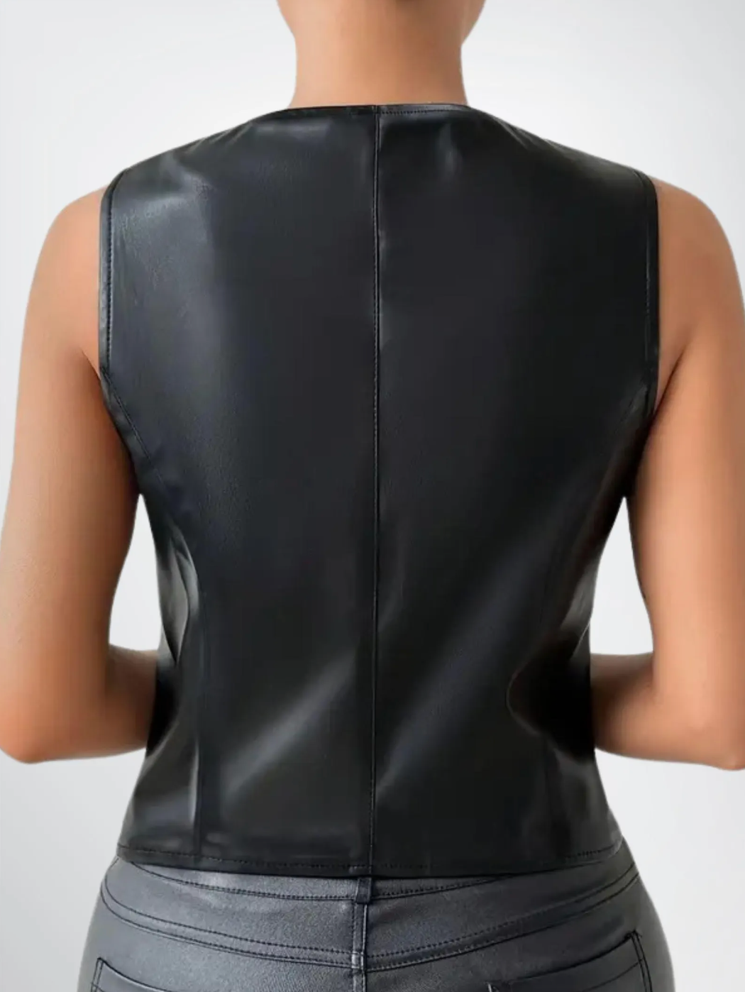 leather vest women's motorcycle