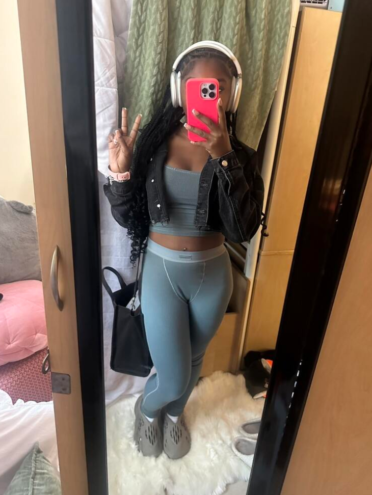 Drop Shoulder Crop Denim Jacket