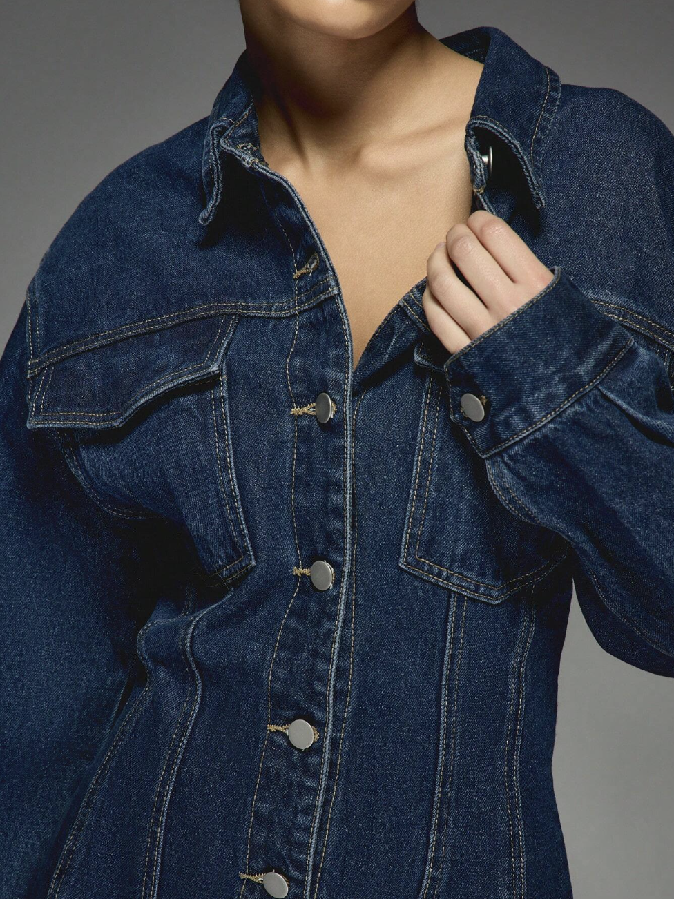 blue denim shirt dress womens