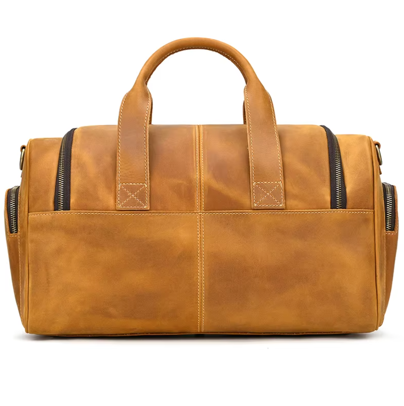 genuine leather large travel bag