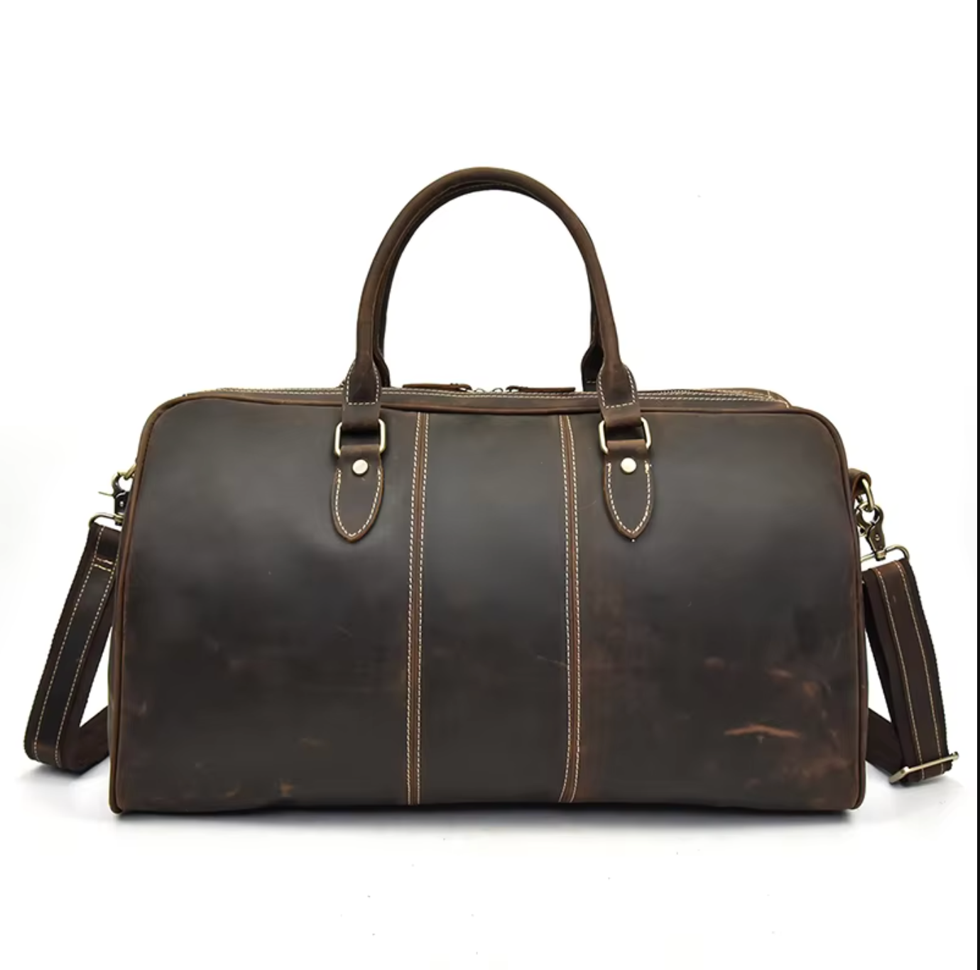 Travel Duffle Bag Leather Mens