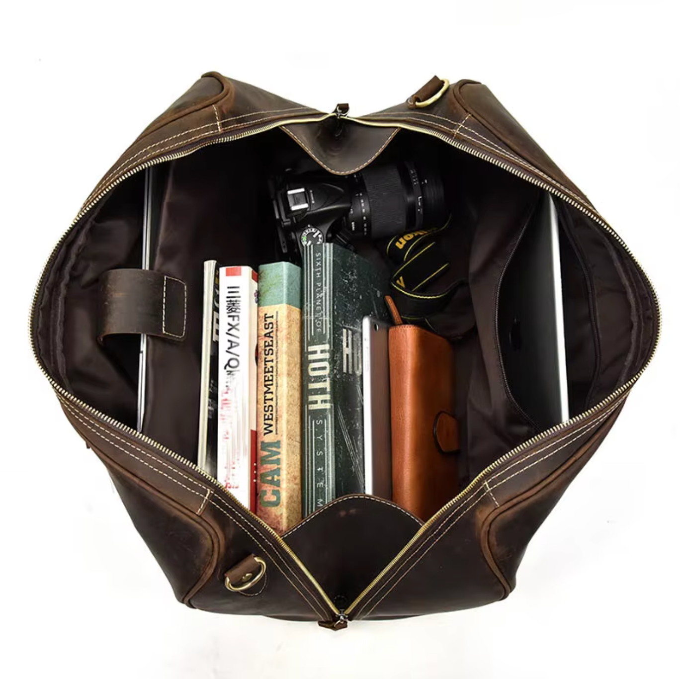 Travel Duffle Bag Leather Mens