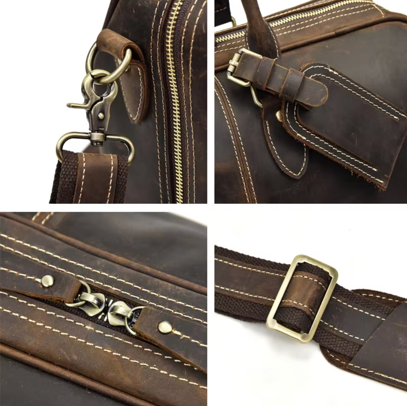 Travel Duffle Bag Leather Mens