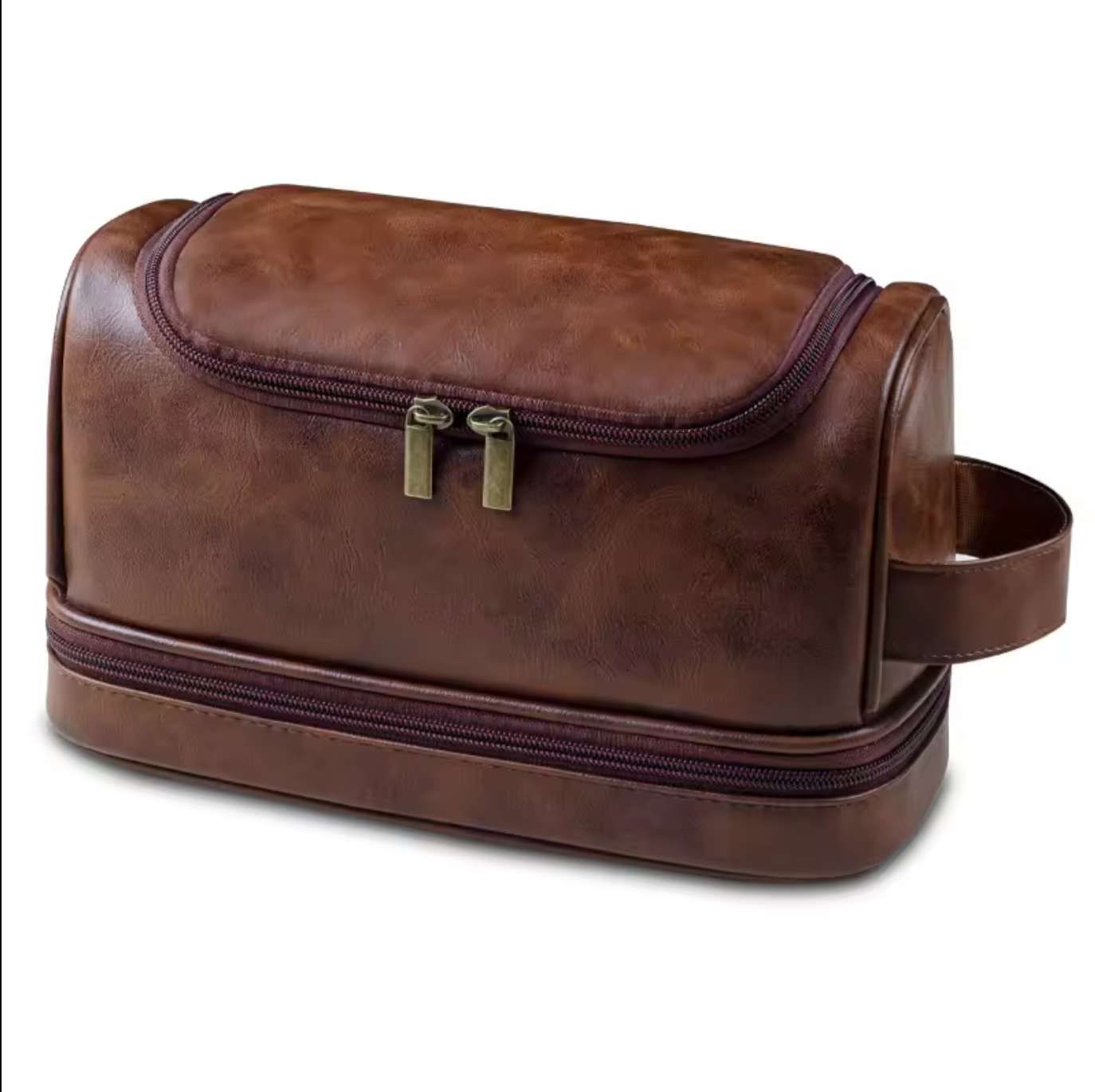 Real Leather Travel Dopp Kit