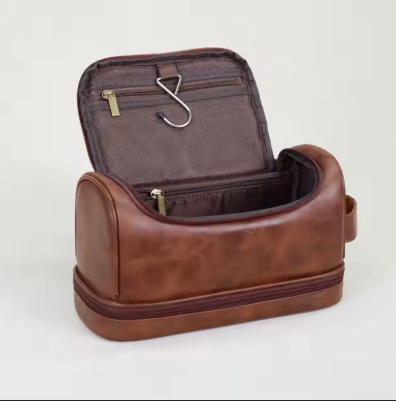 Real Leather Travel Dopp Kit