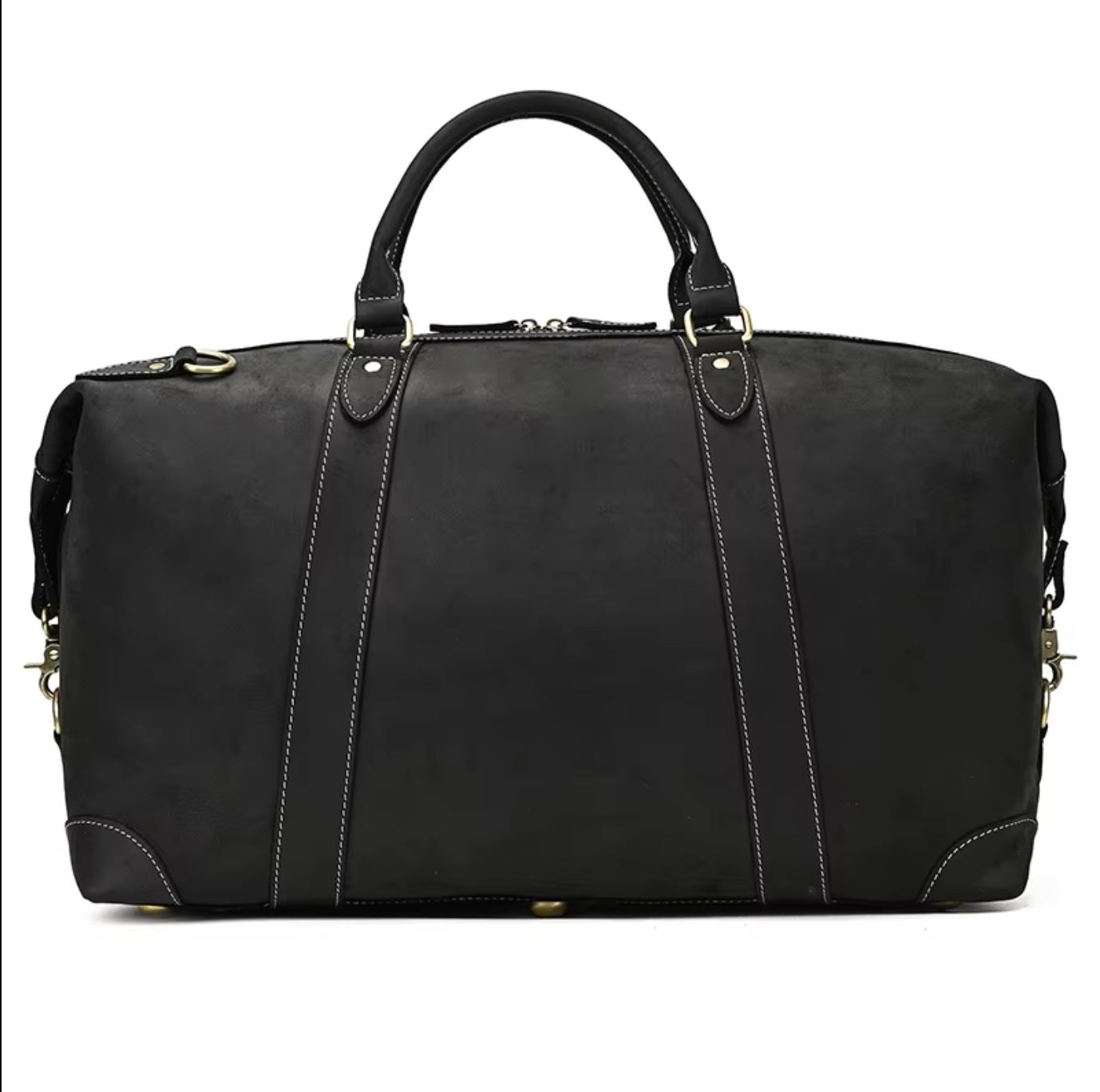 Leather Duffle Bag Travel Overnight Gym with Laptop Sleeve