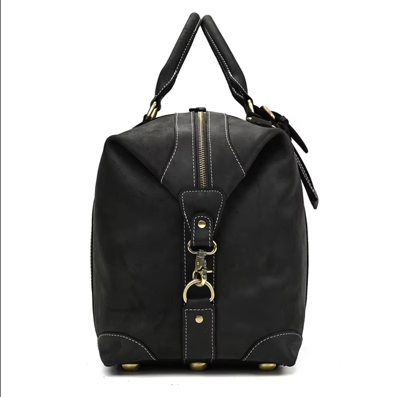 Leather Duffle Bag Travel Overnight Gym with Laptop Sleeve