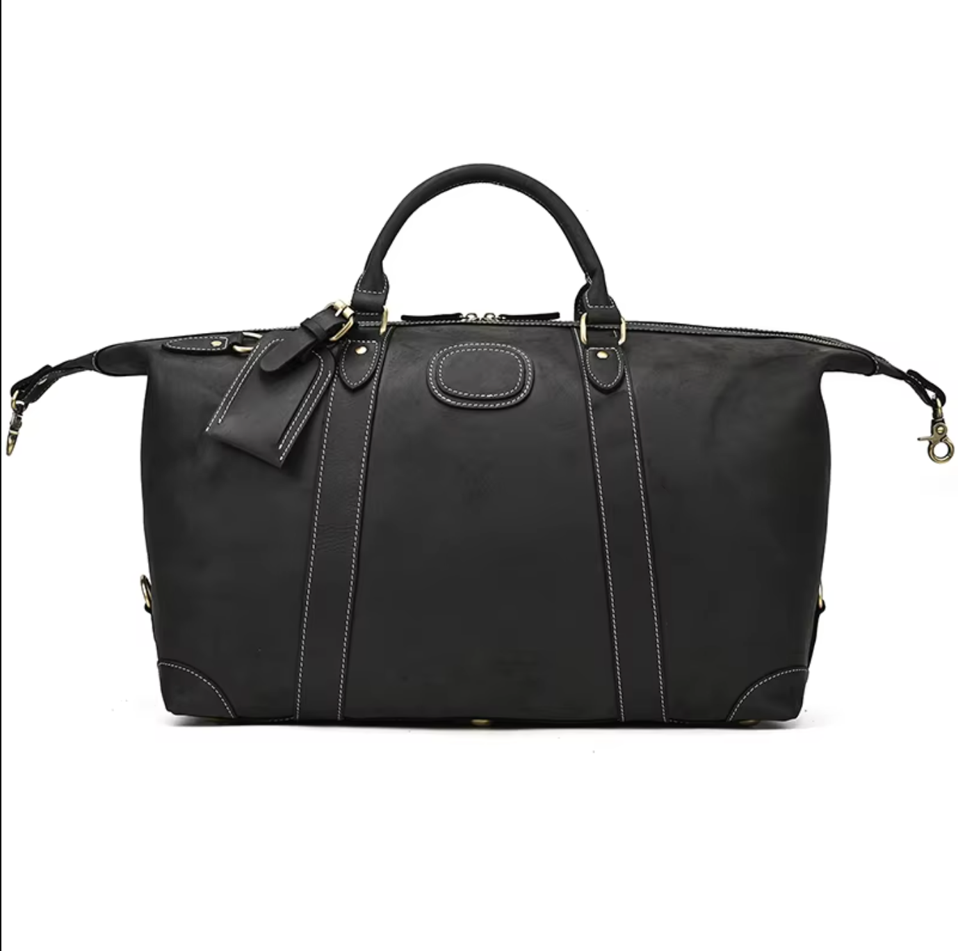 Leather Duffle Bag Travel Overnight Gym with Laptop Sleeve