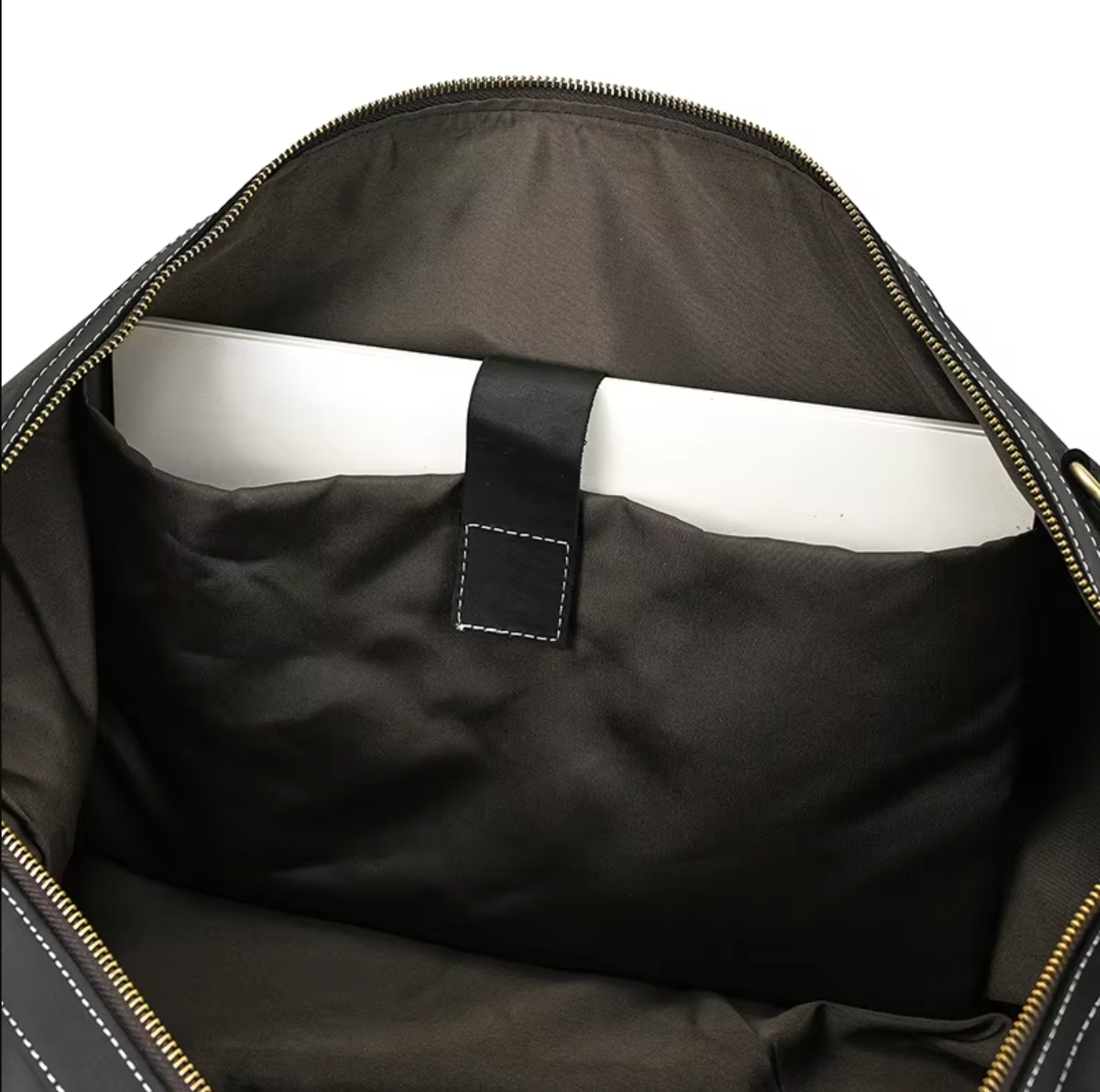 Leather Duffle Bag Travel Overnight Gym with Laptop Sleeve