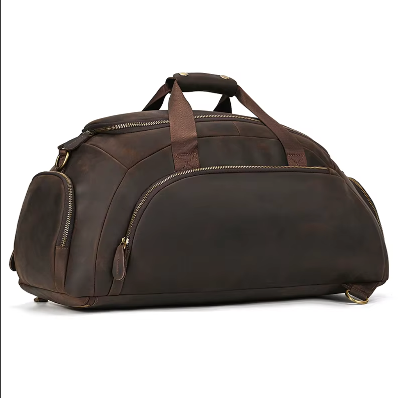 Leather Travel Weekender Bag