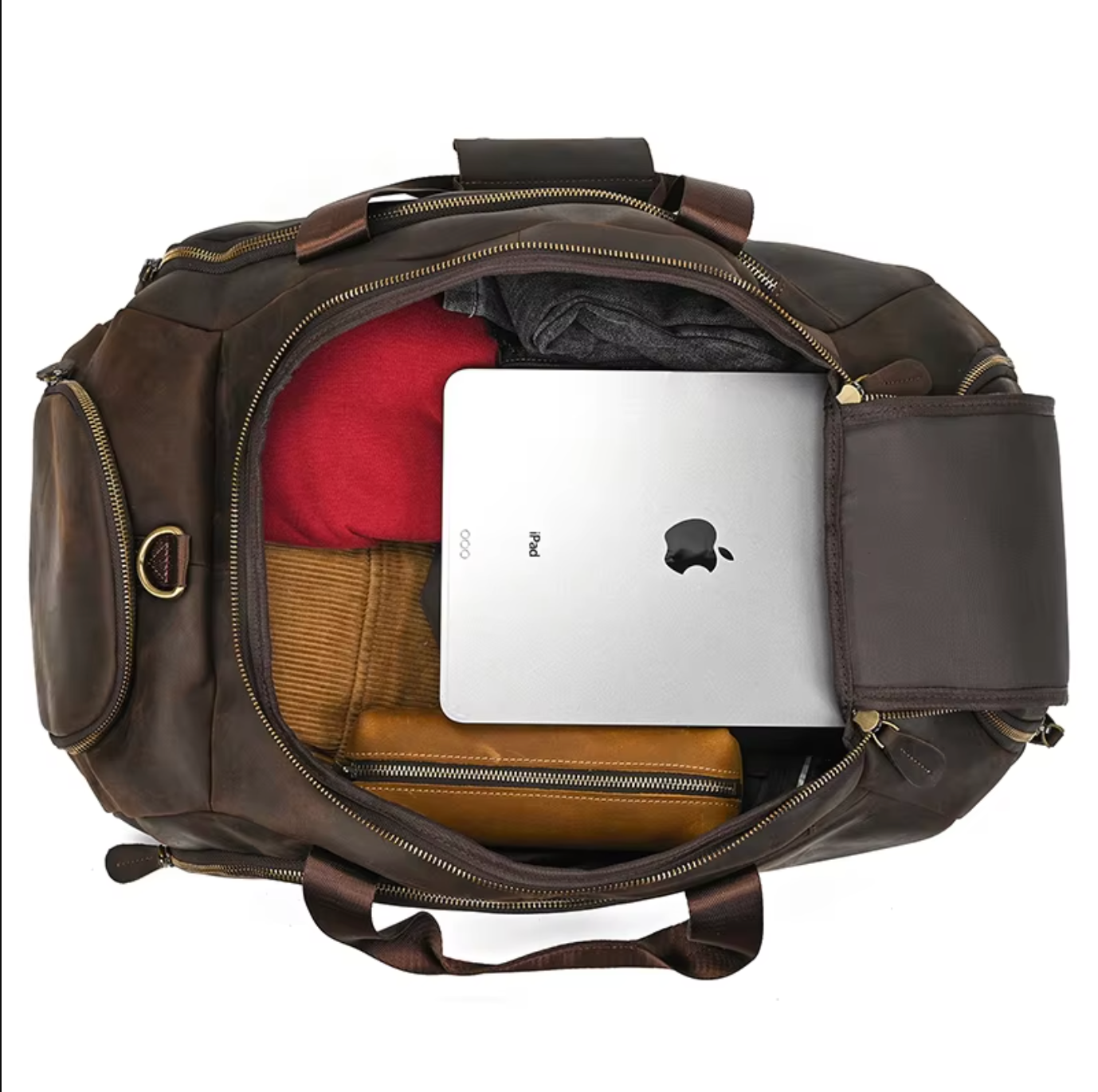 Leather Travel Weekender Bag