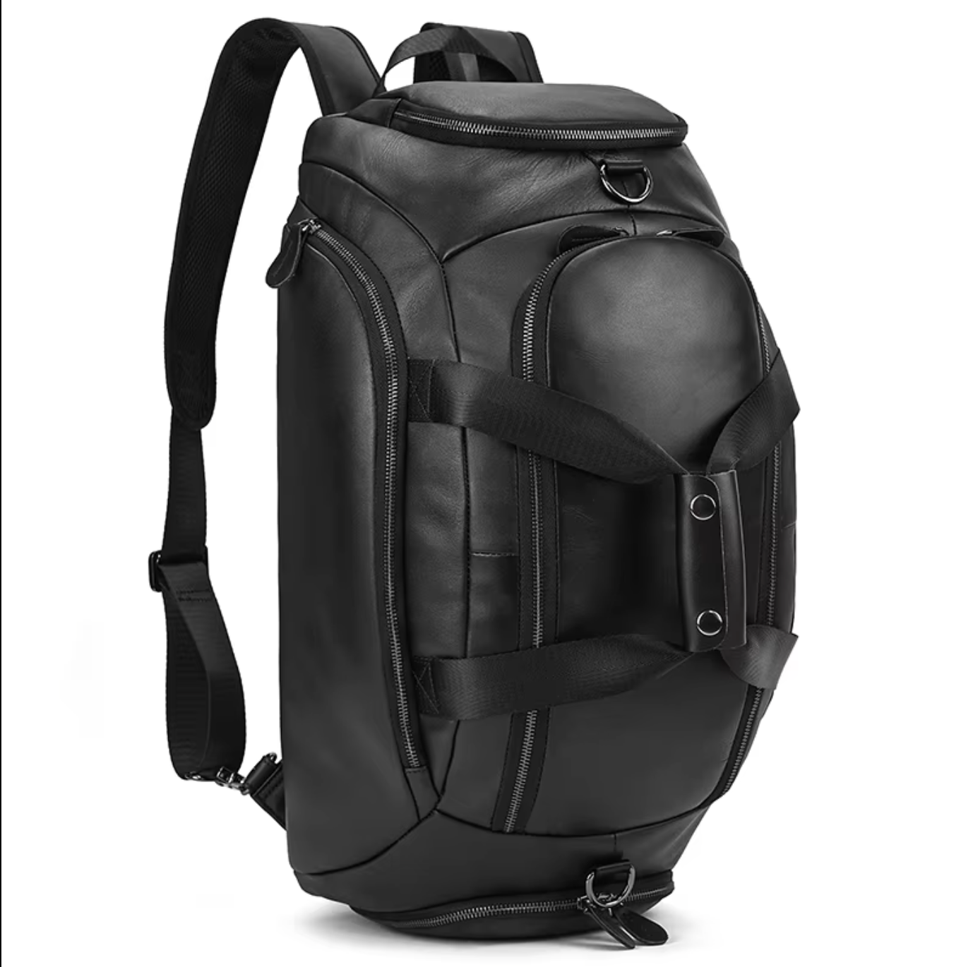 Leather Travel Weekender Bag