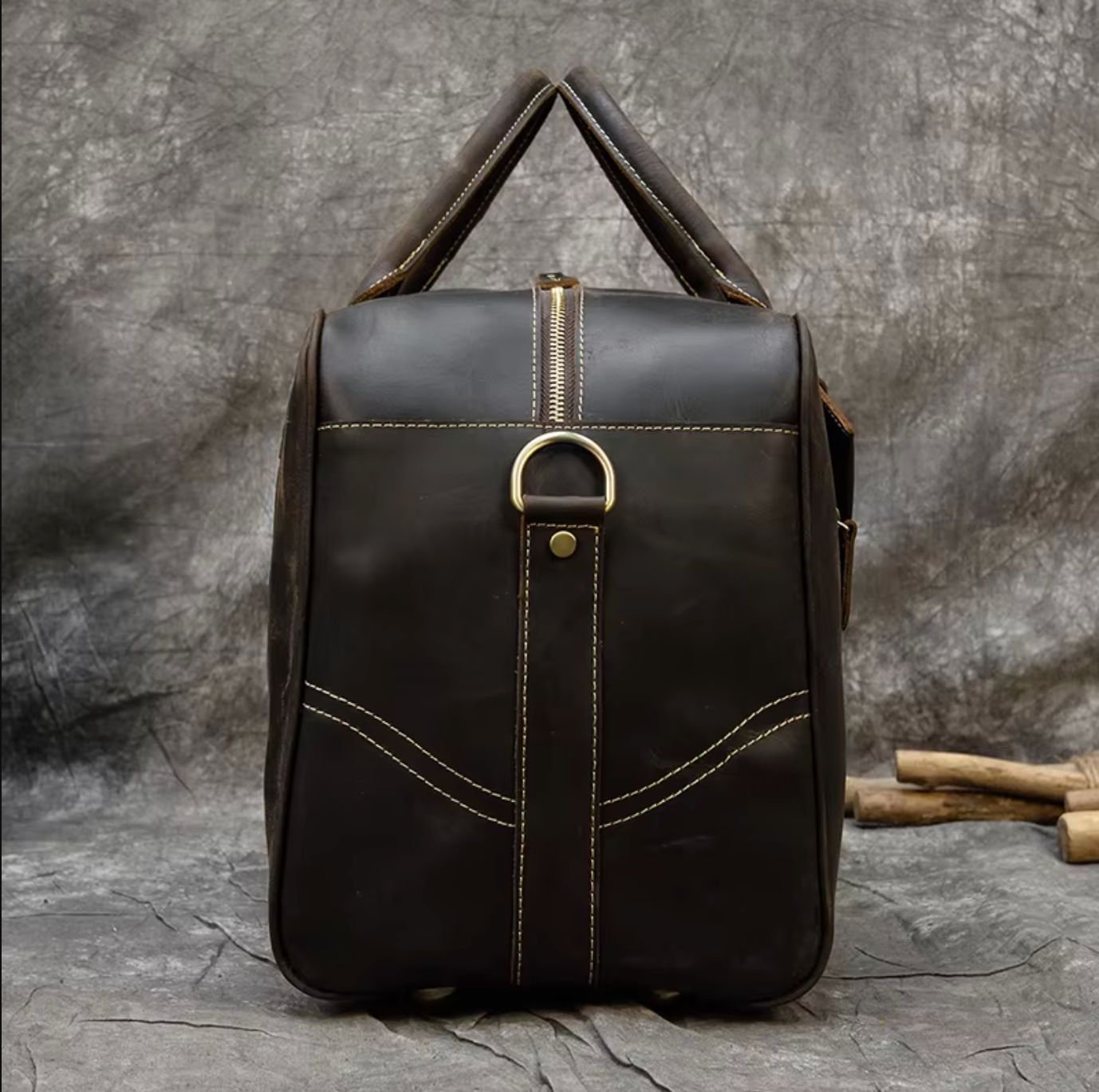 Leather Overnight Duffle Travel Bags
