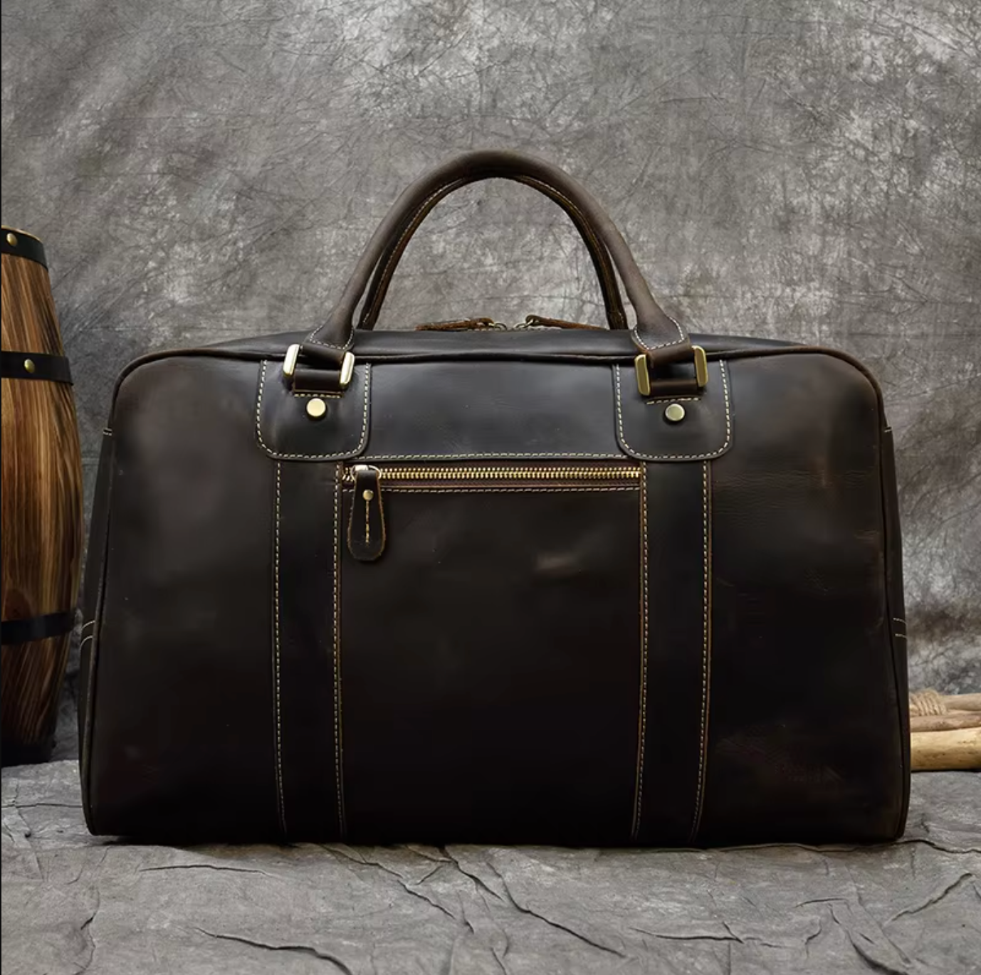 Leather Overnight Duffle Travel Bags