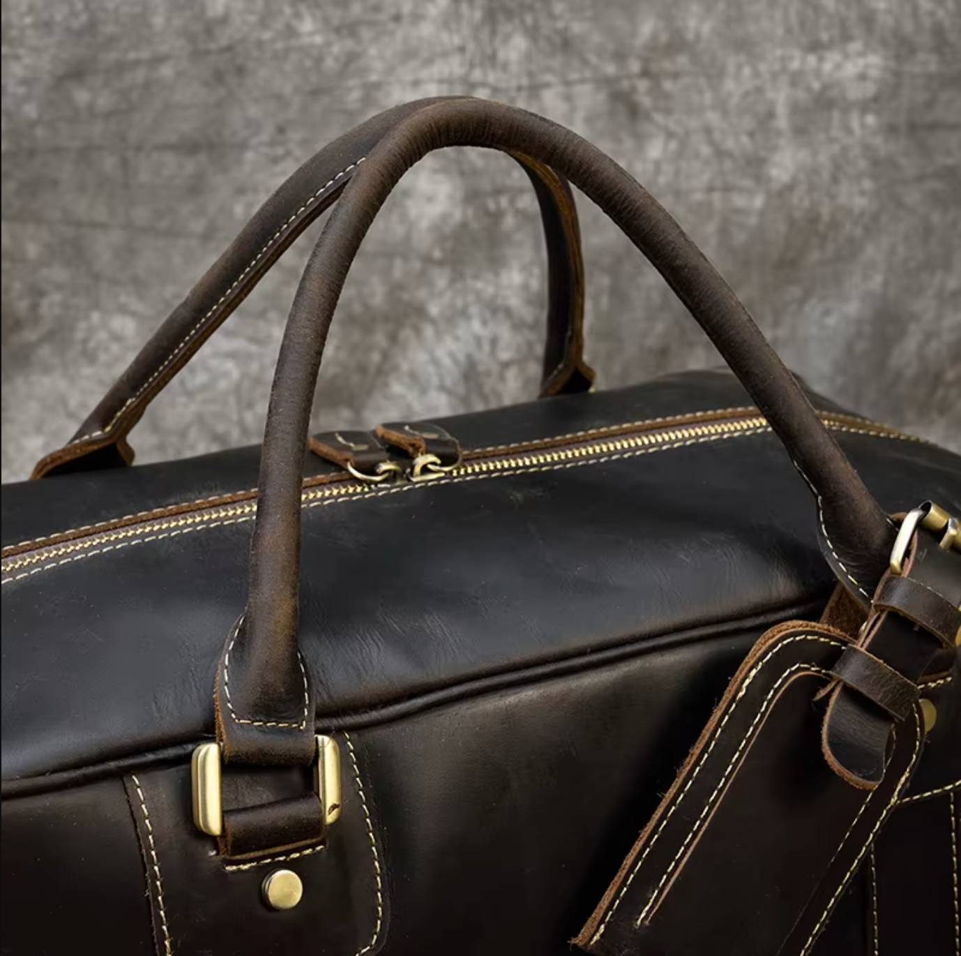 Leather Overnight Duffle Travel Bags