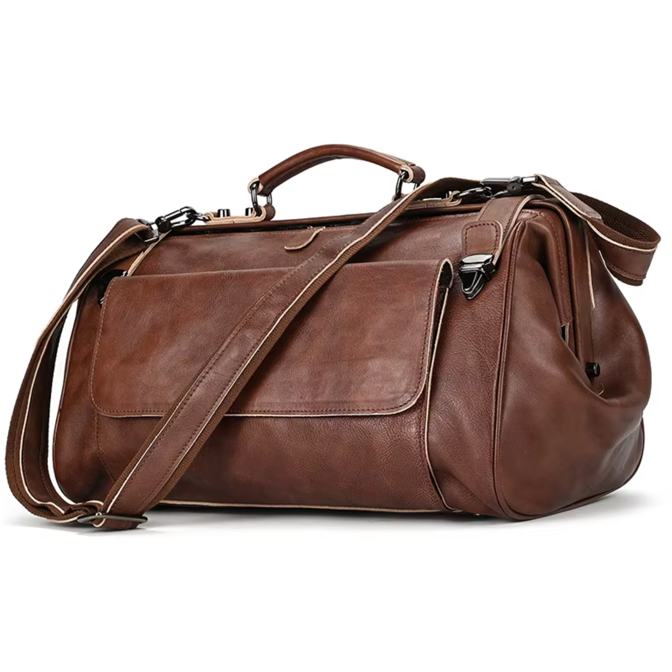 leather duffle bags for gym and travel