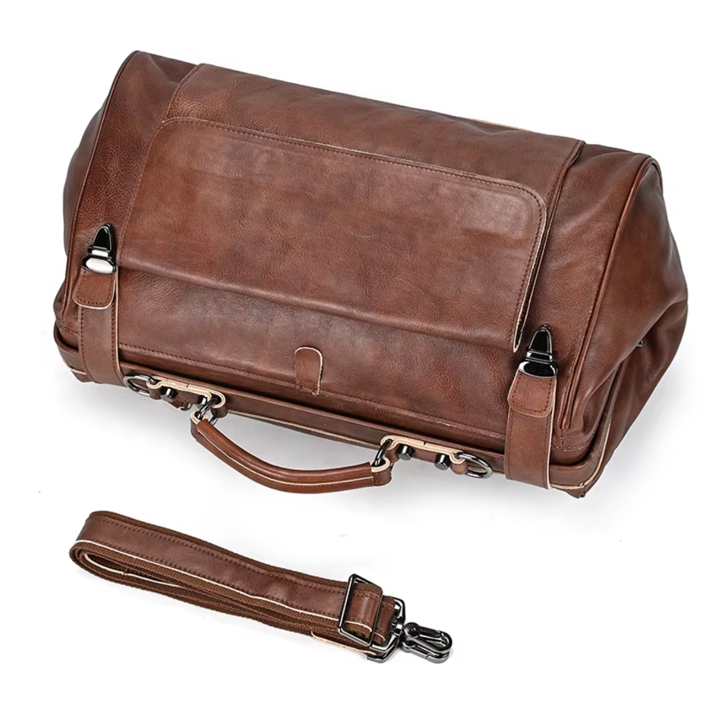 leather duffle bags for gym and travel