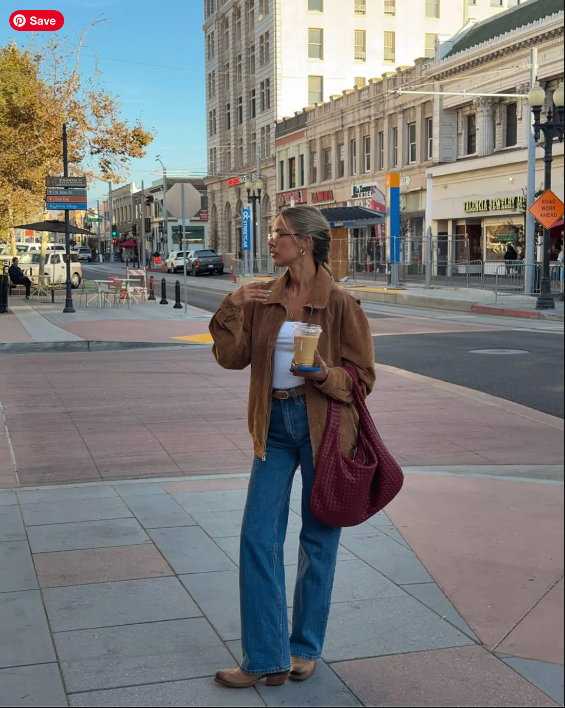 Oversized women suede leather jacket.