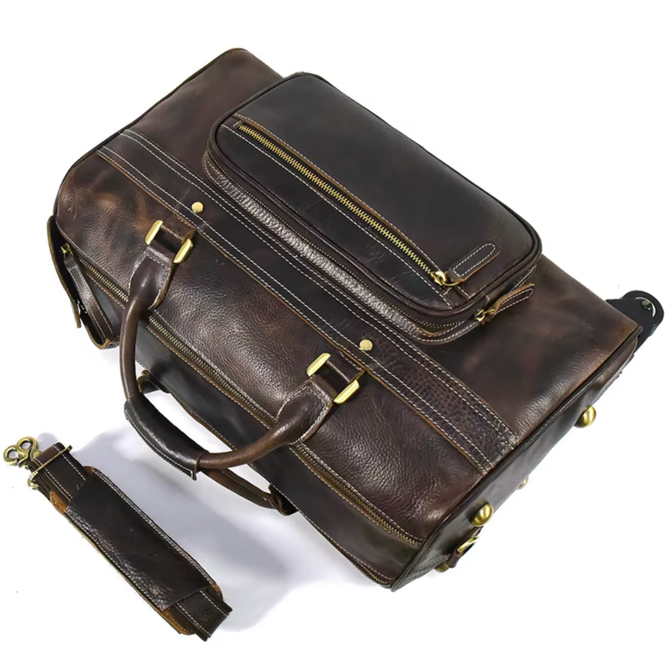 leather duffle bag with wheels