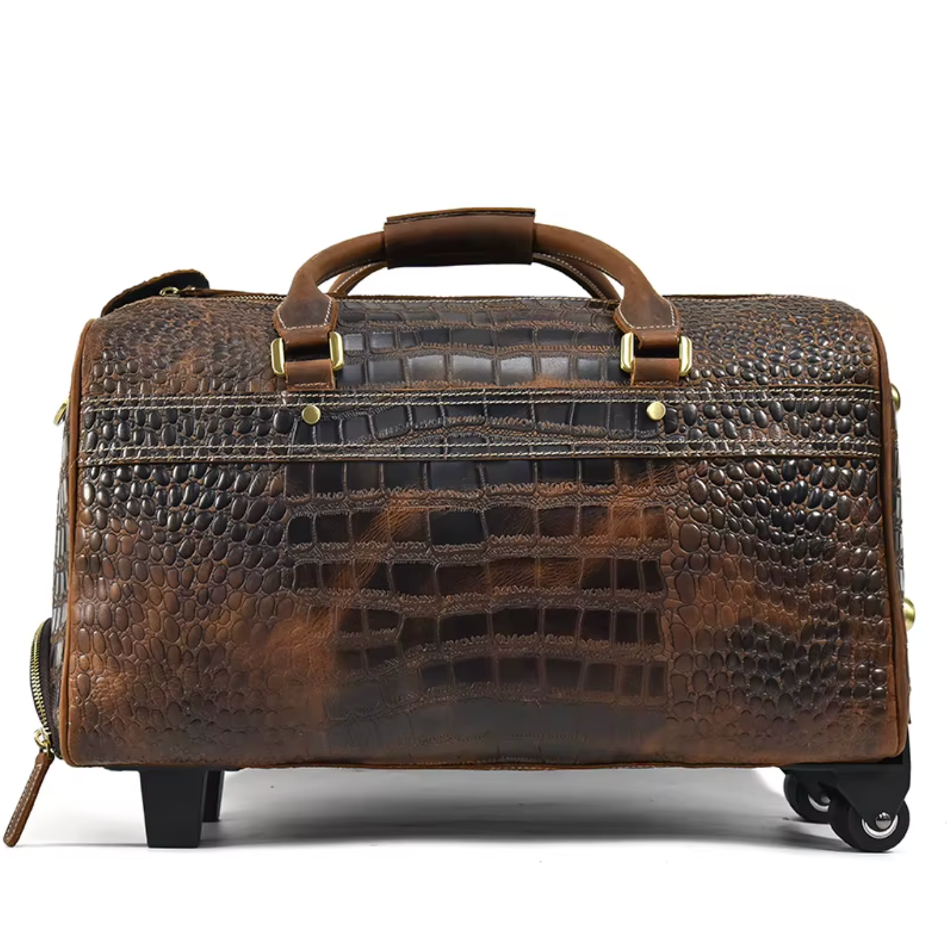 Leather Airport Travel Duffle Bag