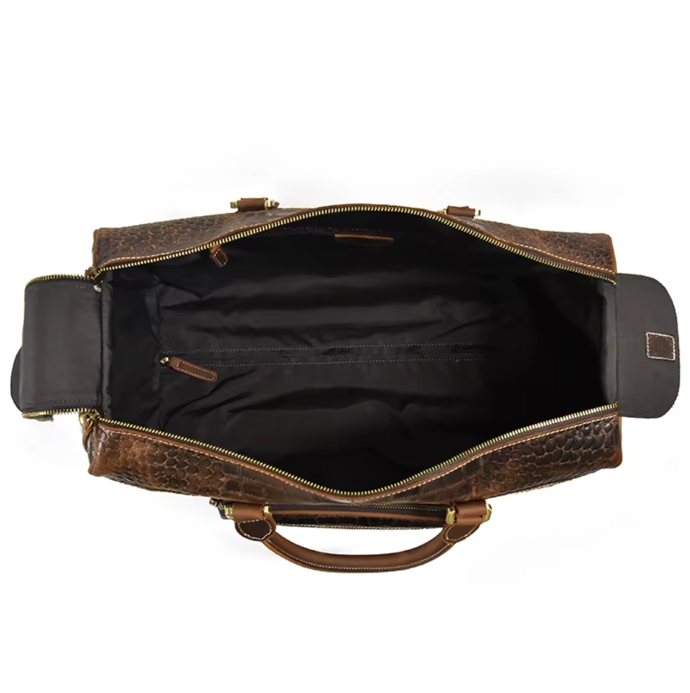 Leather Airport Travel Duffle Bag