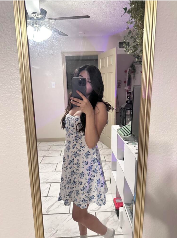 sleeveless sundress with tie shoulder straps
