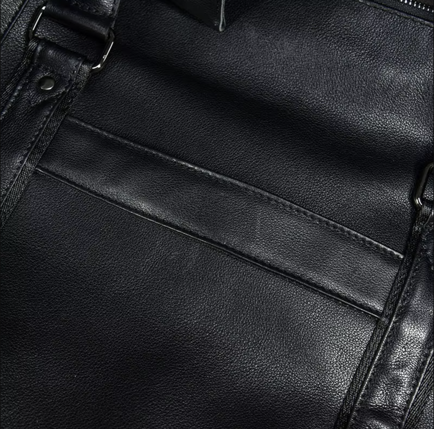 large leather travel weekender duffle bag