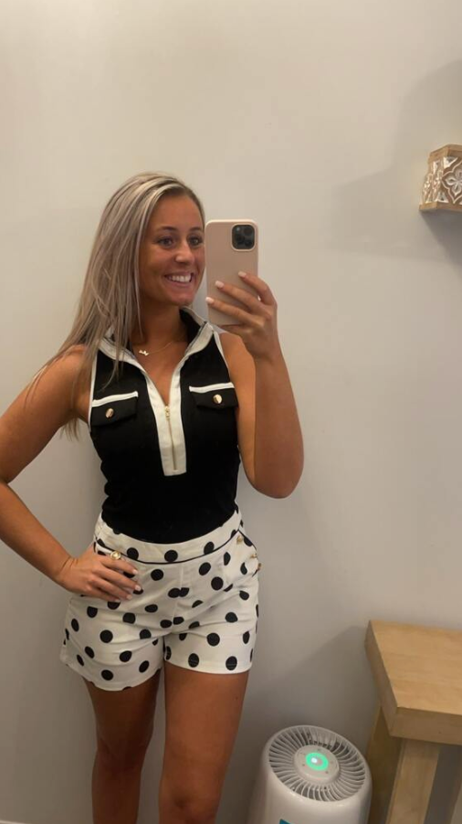 Women's High Waist Polka Dot Summer Shorts