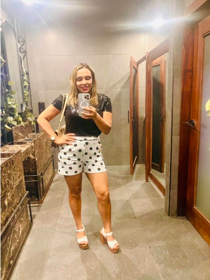 Women's High Waist Polka Dot Summer Shorts