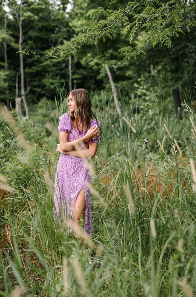 Women split thigh dress for summers beach outfit