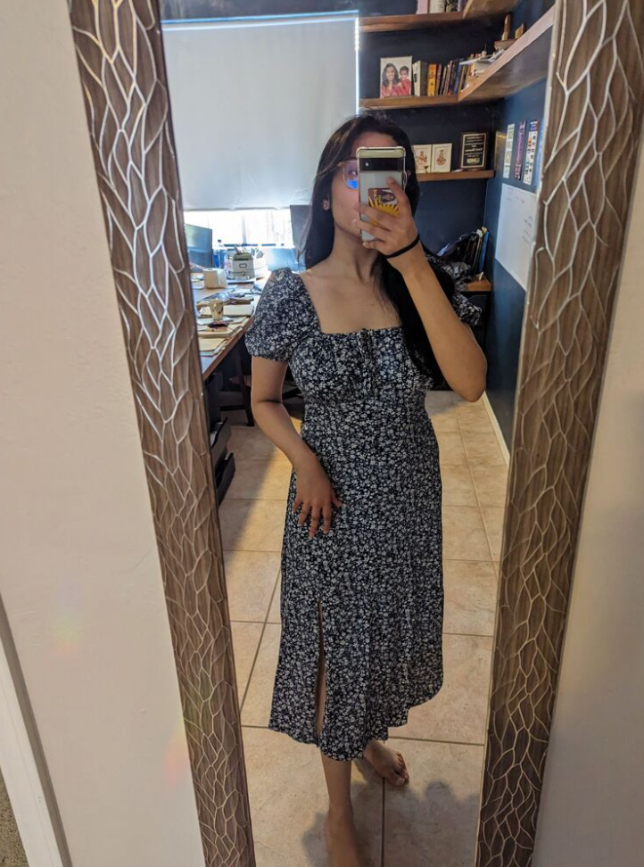 Women split thigh dress for summers beach outfit