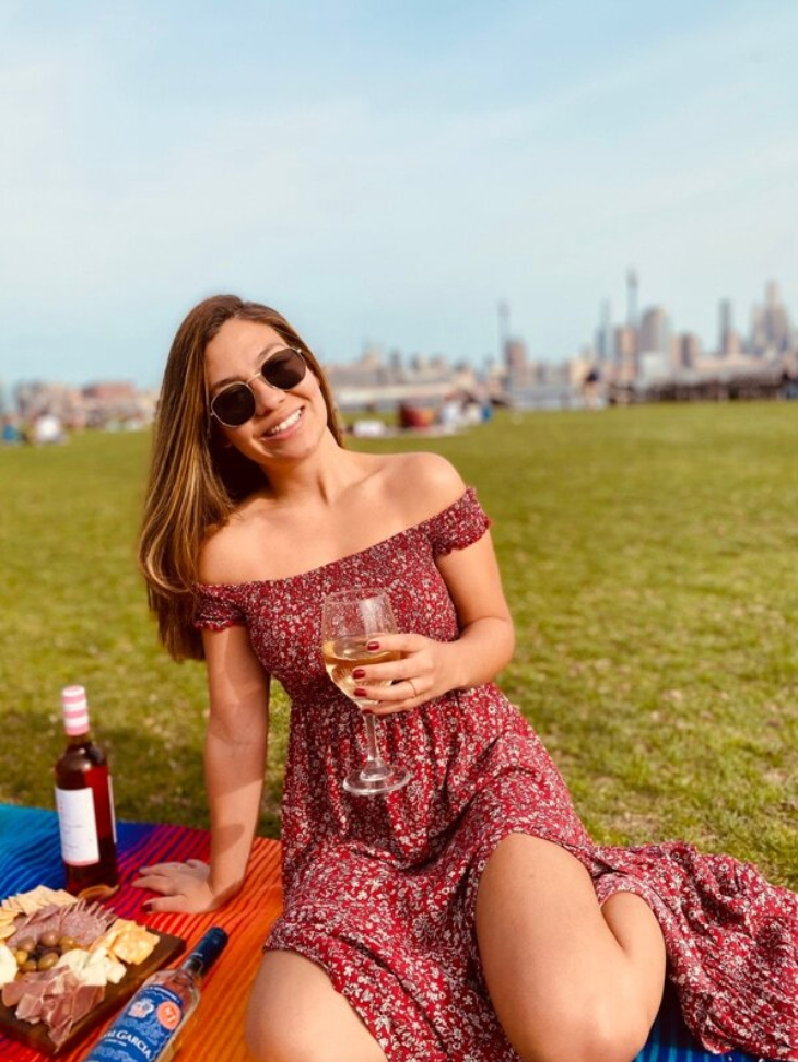 Off Shoulder Dress With Slit Hem