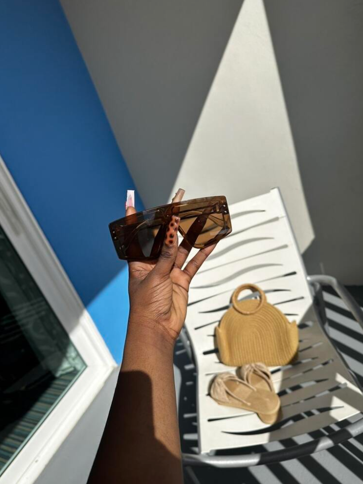 Straw Summers Dome Bag Semi Circular