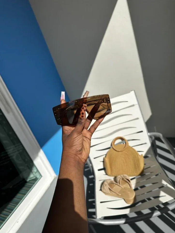 Straw Summers Dome Bag Semi Circular