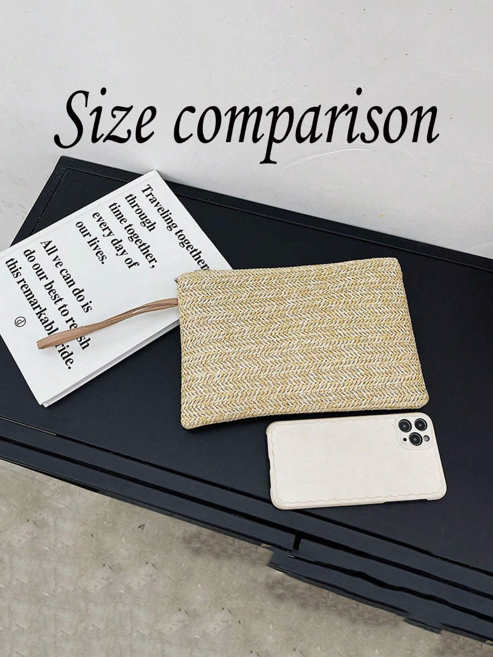 Small Straw Clutch Purse