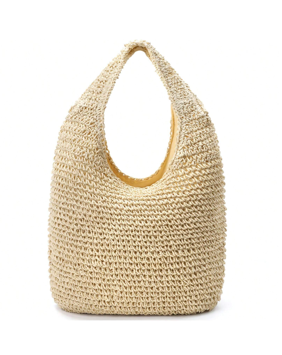 Summer Boho Straw Crochet Bags