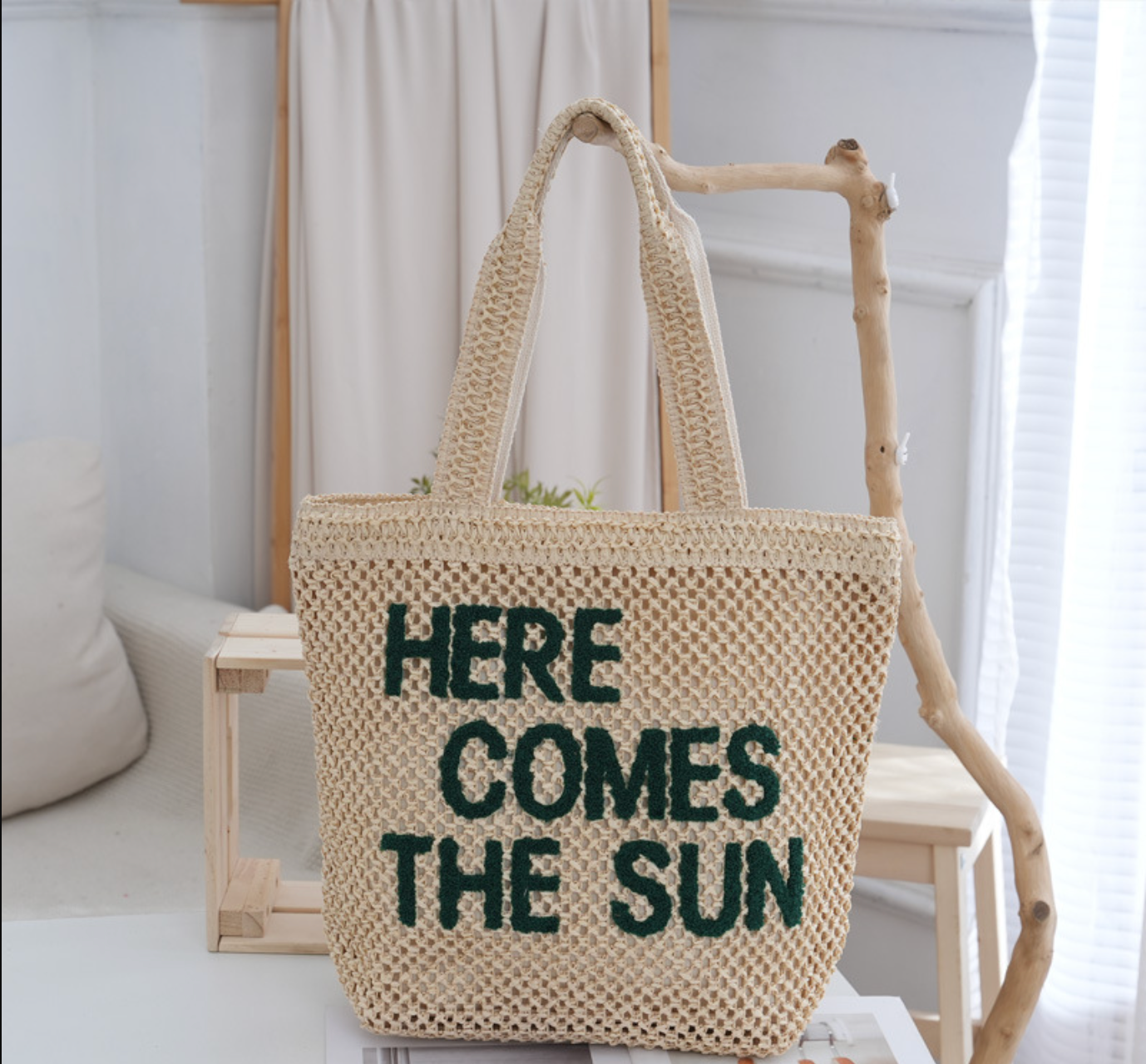 Large Crochet Tote Beach Shopper Bag