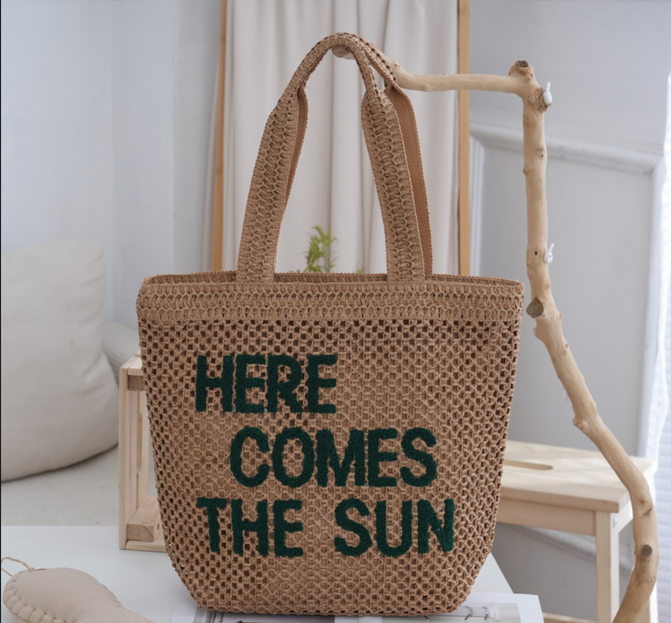 Large Crochet Tote Beach Shopper Bag