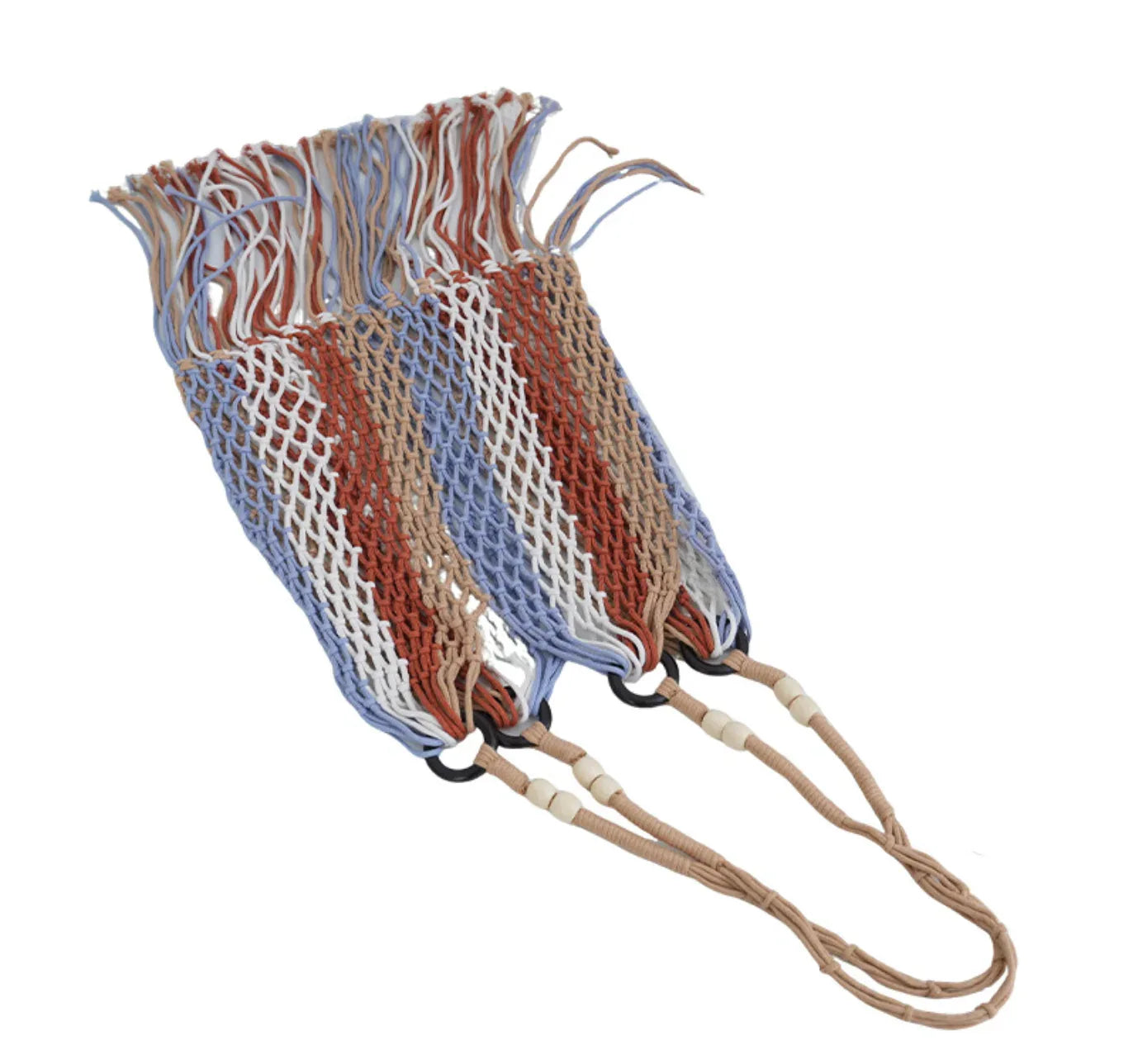 crochet Rope Tassel Beach Bag