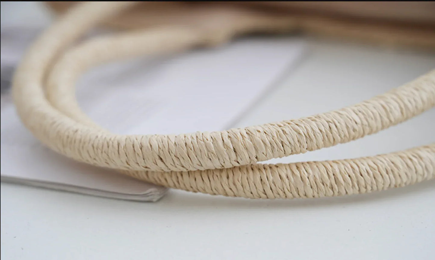 woven large straw bags beach summers holiday