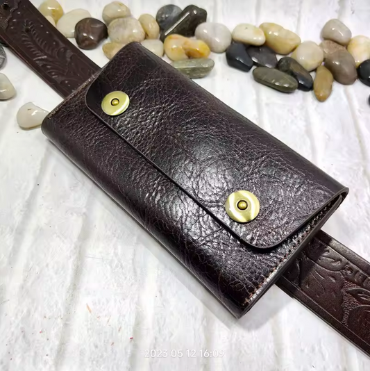 Genuine Leather Phone Case Holster Waist Bag