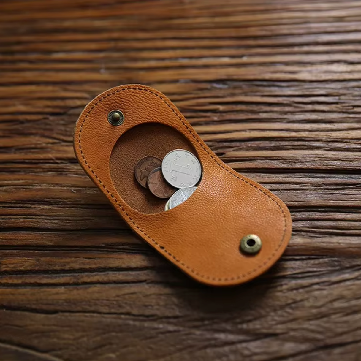 Women's Small Genuine Leather Coin Wallet