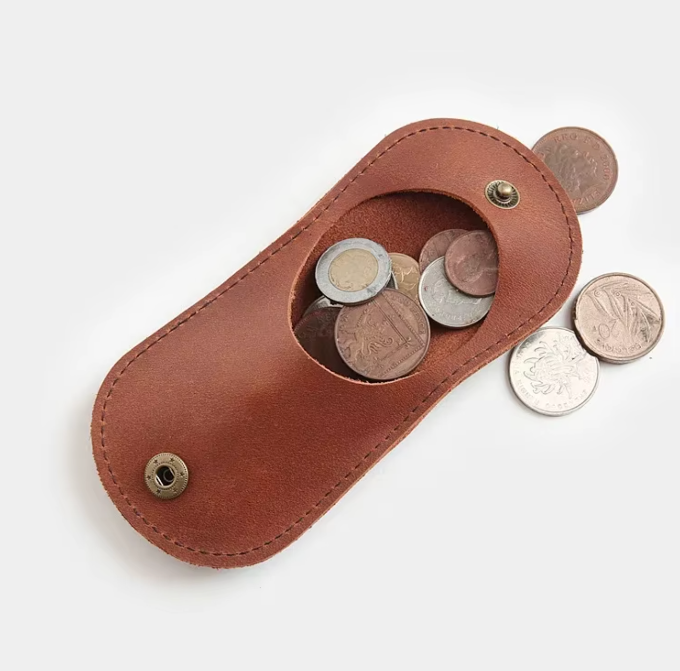 Women's Small Genuine Leather Coin Wallet