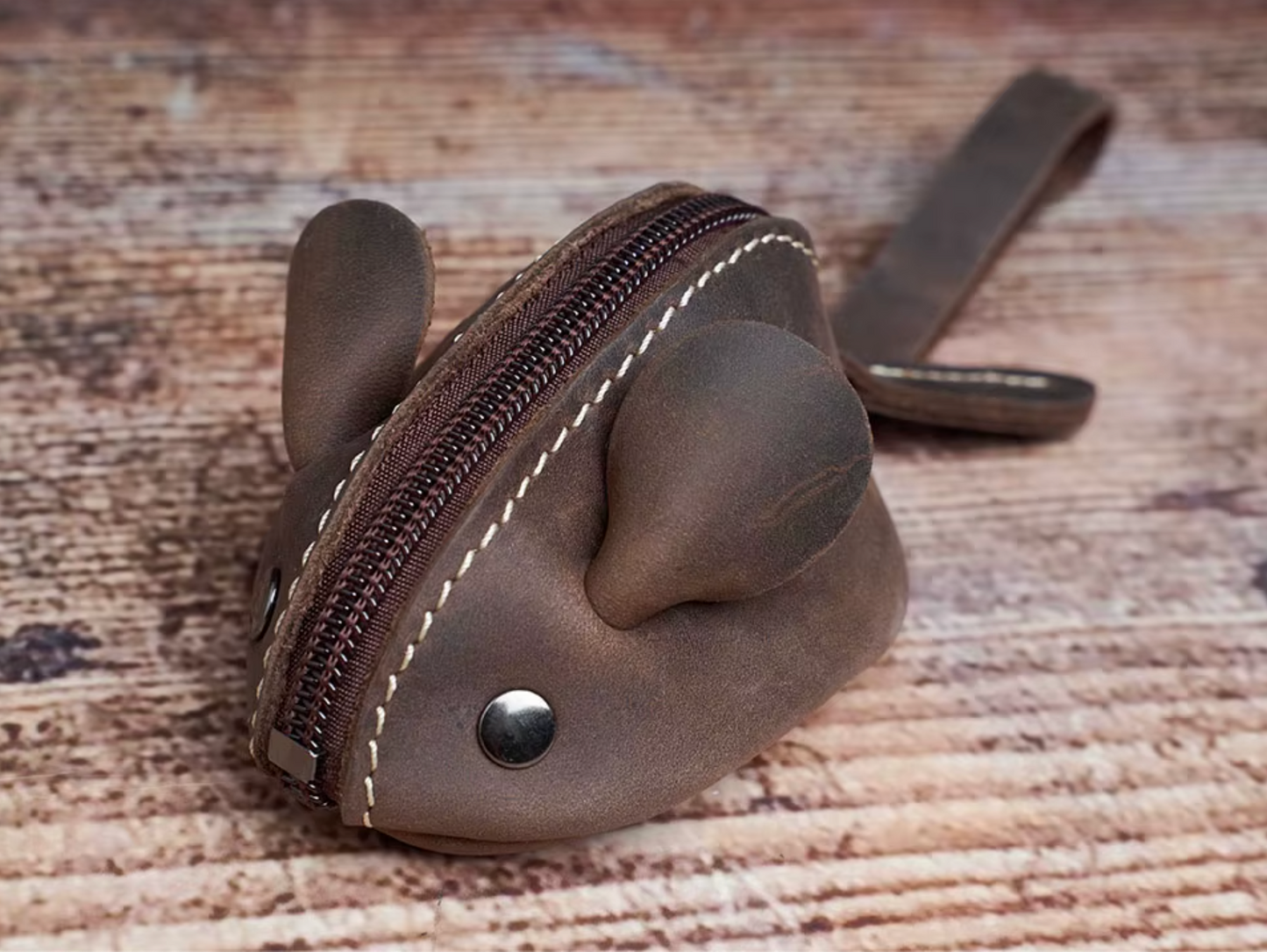 Vintage Mini Coin Purse Genuine Leather