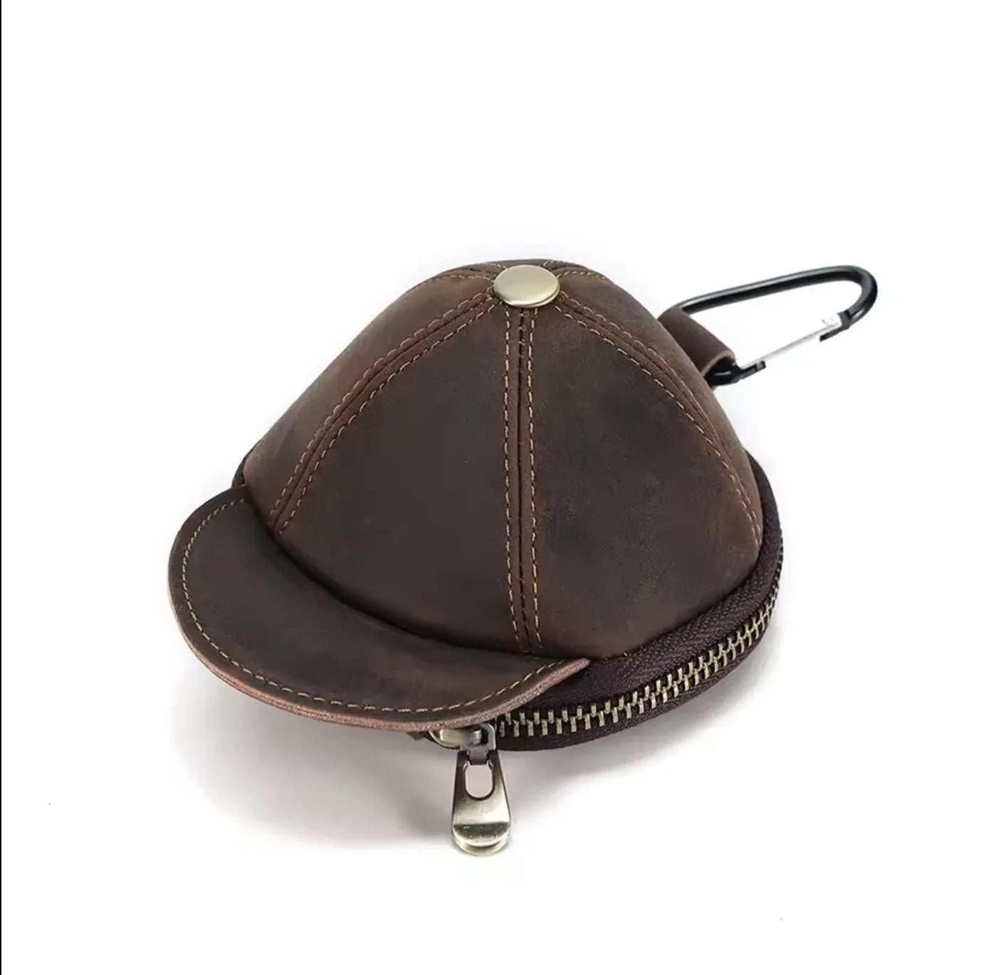 Genuine Leather Waist Fanny Packs Coin Purse coffee