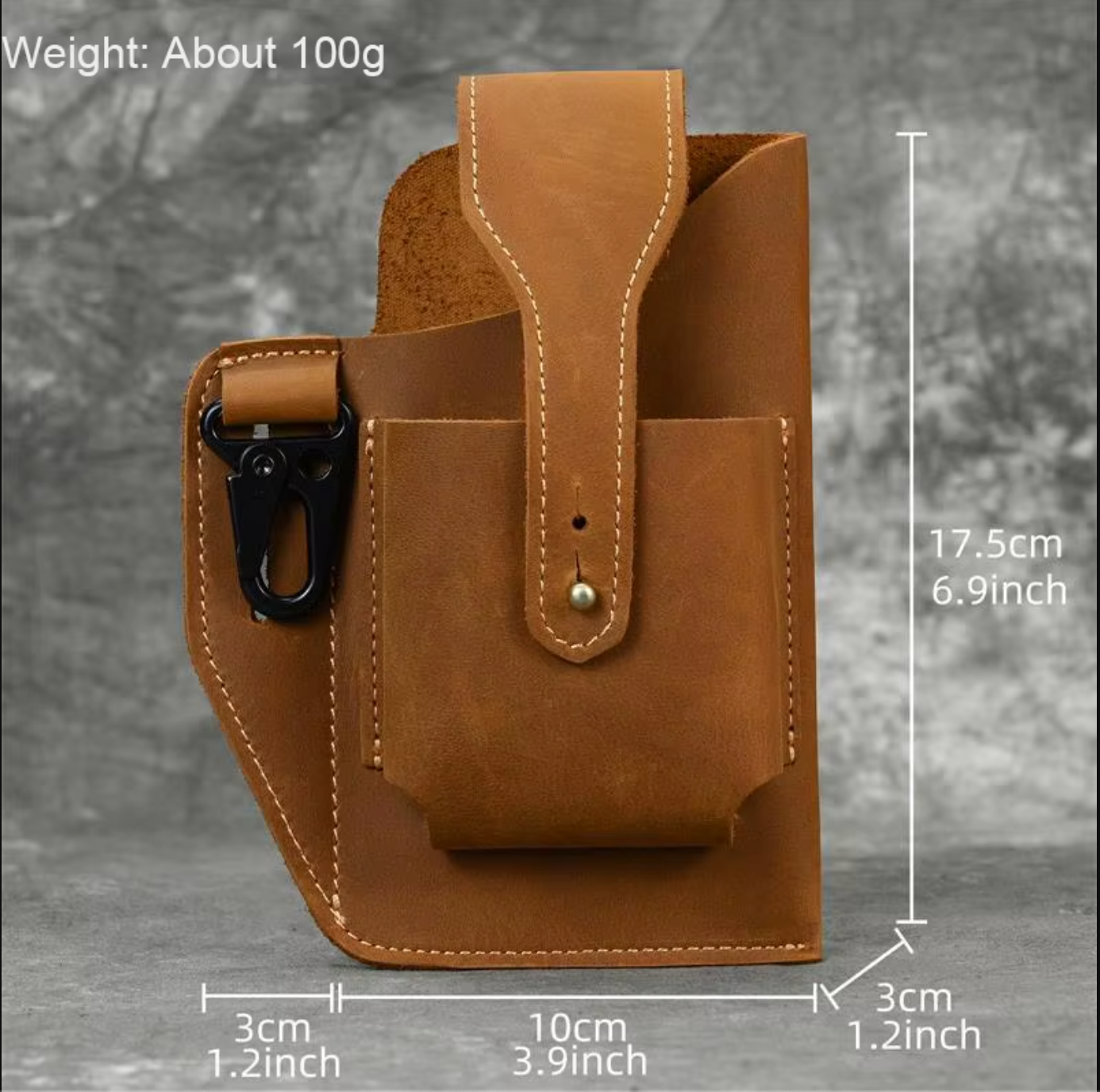 Genuine Leather Phone Waist Bag