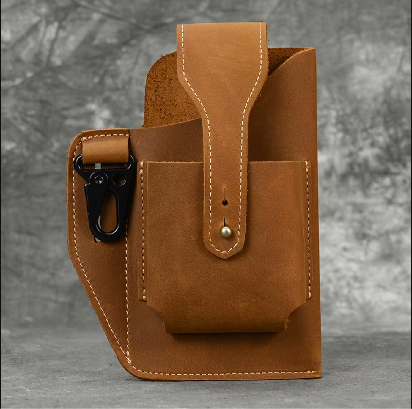 Genuine Leather Phone Waist Bag